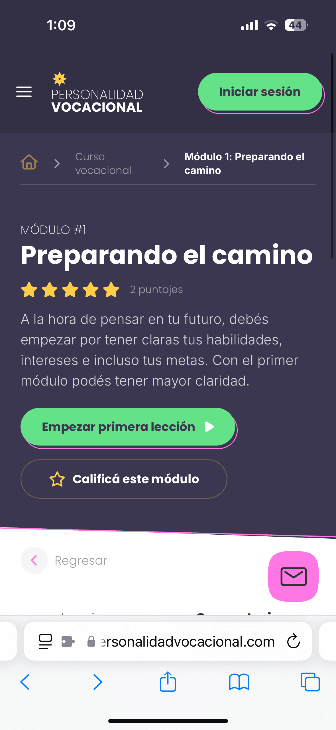 Personalidad vocacional website